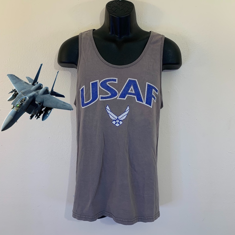Vintage US Air Force Tank Top Large 100% cotton Gently worn